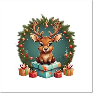 Christmas Reindeer Posters and Art